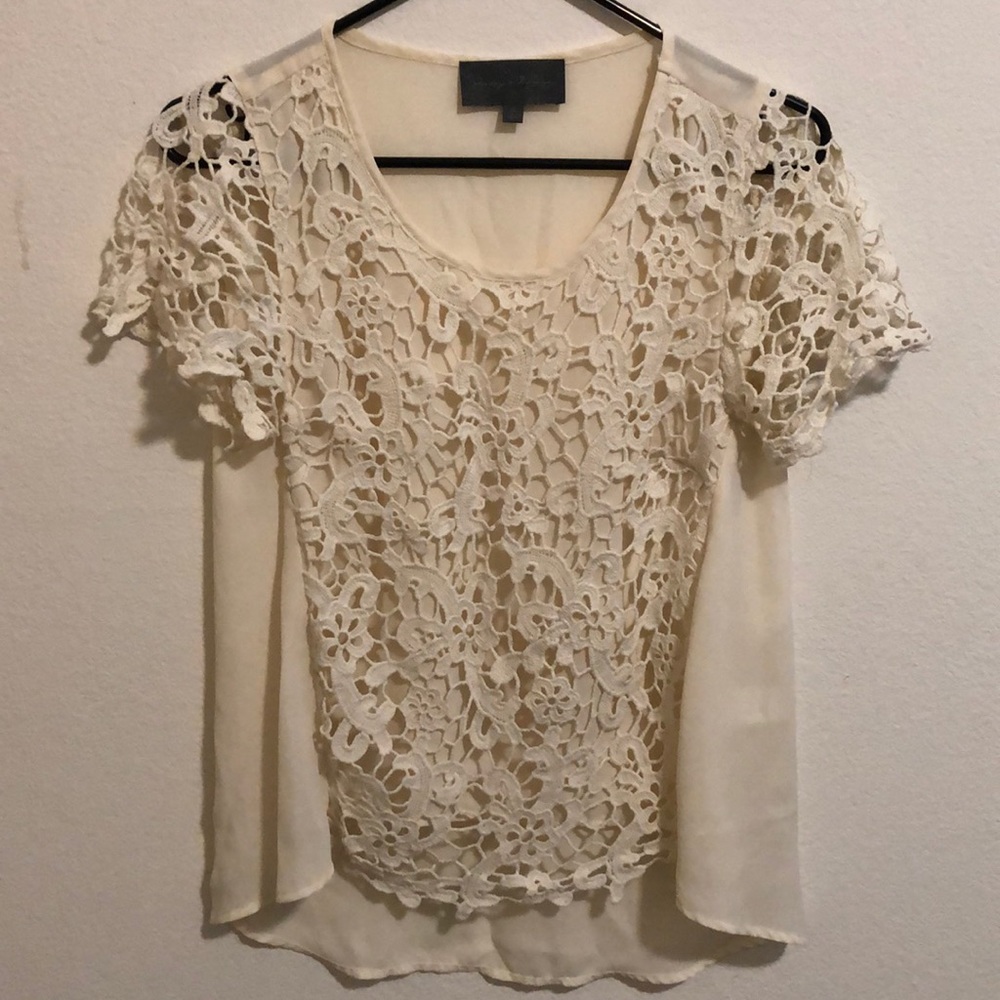 Sundance Catalog XS lace top